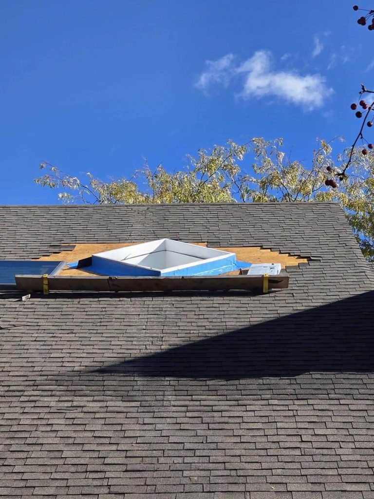 jng services skylight installation on a toronto residential roof 