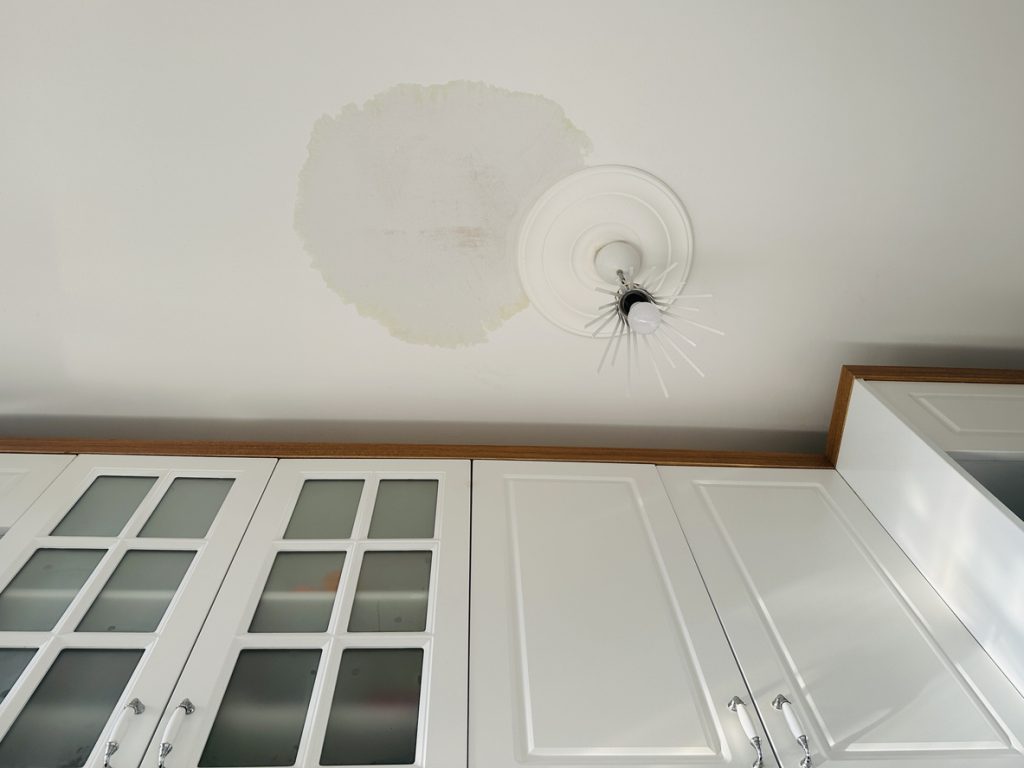 jng services residential emergency roof leak in a kitchen ceiling