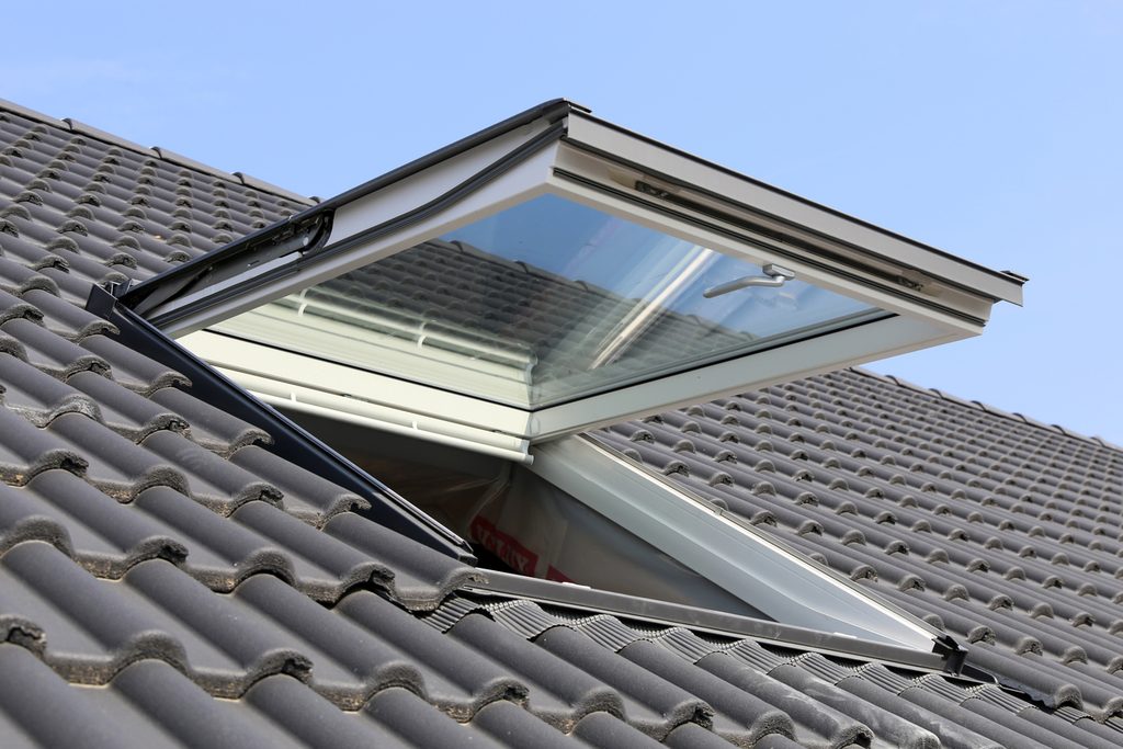 Velux Skylight on a residential home, exterior shot by JNG Services