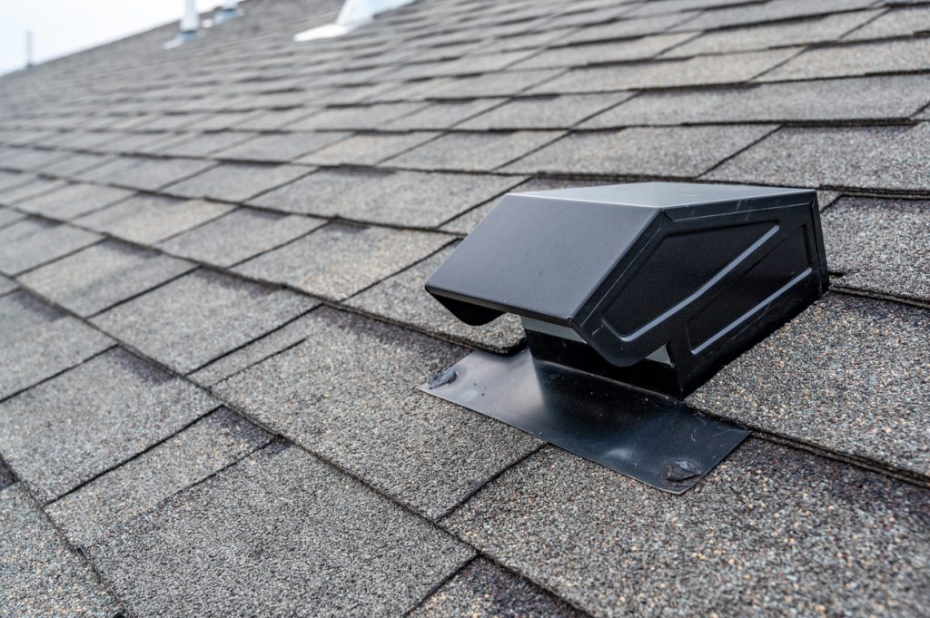 jng services typical static passive vent installation on a residential roof